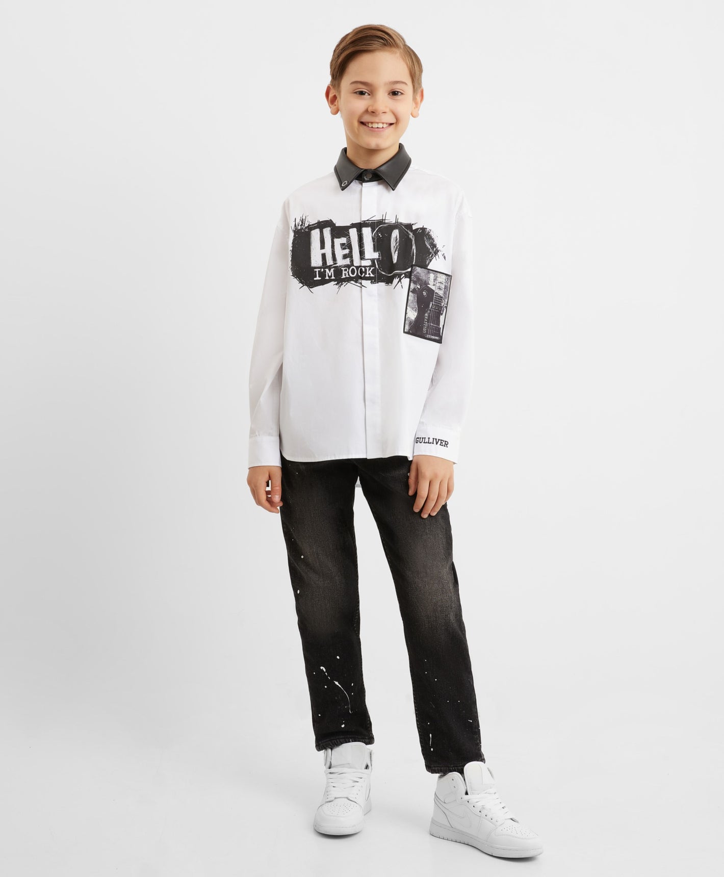 Gulliver White Long sleeve shirt for Boys