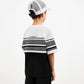 Gulliver Black and White Short Sleeve T-shirt for Boy Mini-Lighthouse
