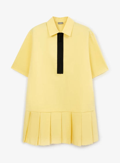 Gulliver Yellow A-Line Cotton Dress for Girl Junior-Arboretum