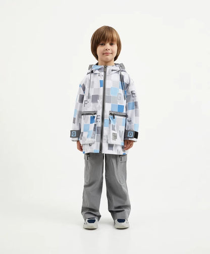 Gulliver Multicolor Hooded Windbreaker for Boy Mini-Pixels