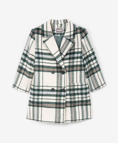 Gulliver Demi-season coat Sea wave color for Girls Mini - Polar Owl