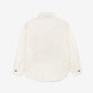 Gulliver White Poplin Shirt with Crushed Effect for Boy Mini-Expedition