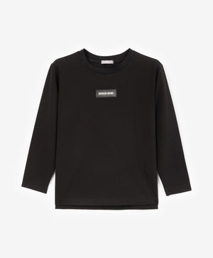 Gulliver Long sleeve t-shirt Black for Boys Mini - Tartan