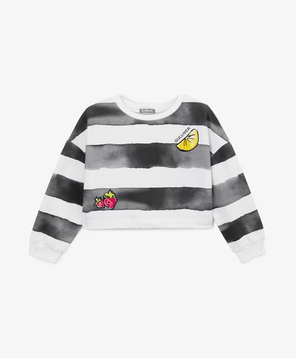 Gulliver Black and White Sweatshirts for Girl Mini-Smoothie