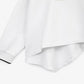 Gulliver  White Oversized Hoodie with Uneven Hemline for Girl Mini-Ecuador