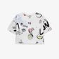 Gulliver White Short Sleeve T-shirts for Girl Mini-Smoothie