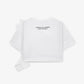 Gulliver Cropped Oversized T-Shirt with Asymmetric Decor for Girl Mini-Smoothie