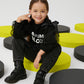 Gulliver Black Hooded sweatshirt for Girl