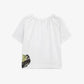 Gulliver White Raglan Short-Sleeve T-Shirt for Girl Mini-Ecuador