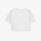 Gulliver Cropped Oversized White Short Sleeve T-Shirt for Girl Mini-Ecuador