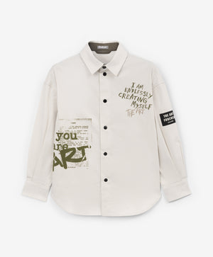 Gulliver Long sleeve shirt Light gray for Boys Mini - Layout