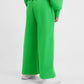 Gulliver Wide-Leg Green Knit Trousers for Girls