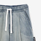 Gulliver Light Blue Wide Leg Denim Pants with Elastic Waist for Girl Mini-Smoothie