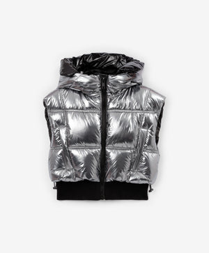 Gulliver Puffer vest Silver for Girls Junior-Ice