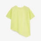 Gulliver Oversized Asymmetrical Lime Green Short Sleeve T-Shirt for Girl Mini-Ecuador