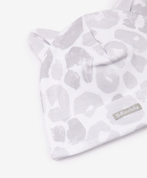 Gulliver Newborn hat, set of 2 pcs Gray for Unisex Snow Leopard