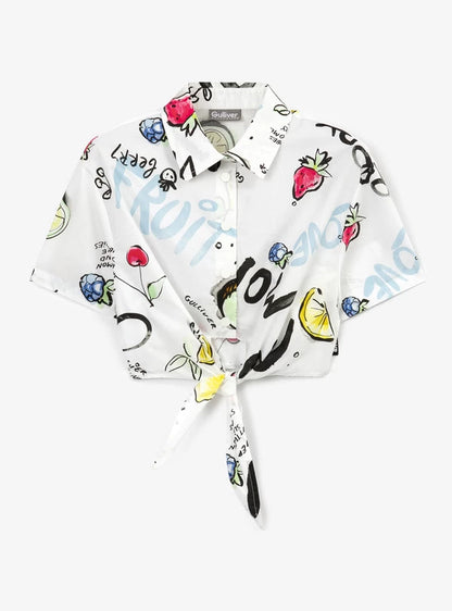 Gulliver White Blouse for Girl Mini-Smoothie