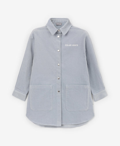 Gulliver Dress Gray for Girls Mini - Polar Owl