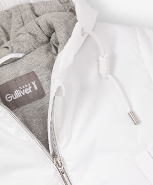 Gulliver Demi-season coat White for Girls Baby-Snow Leopard