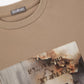 Gulliver Beige Relaxed Fit Short Sleeve T-Shirt for Boy Junior-Decoupage