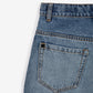 Gulliver Light Blue Denim Shorts fro Girl Junior-Hot Heart