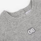Gulliver Dress Gray for Girls Baby-Snow Leopard