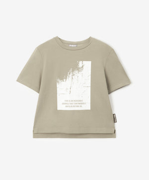 Gulliver Olive Short Sleeve T-Shirt for Boy Mini-Expedition