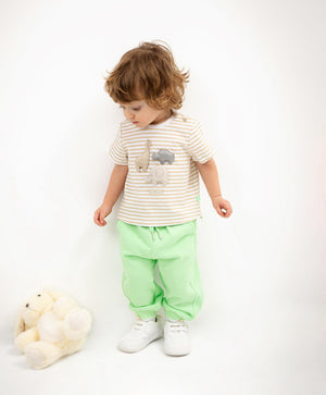 Gulliver Beige Short Sleeve T-shirts for Boy Baby-Africa