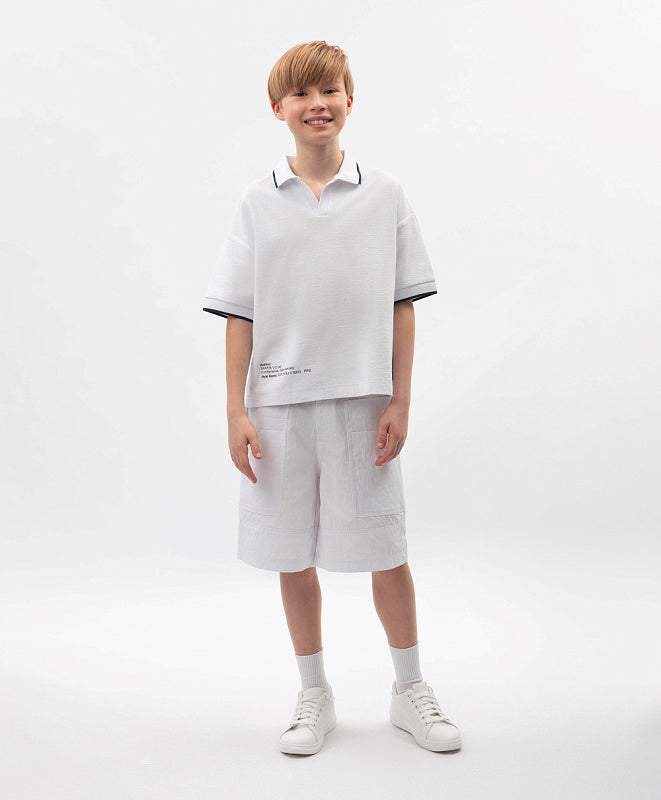 Gulliver White Polo T-Shirt for Boy
