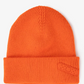 Gulliver Orange Double-Layer Knitted Beanie with Patch for Boy Mini-Writer