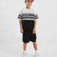 Gulliver Black and White Short Sleeve T-shirt for Boy Mini-Lighthouse