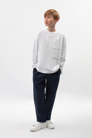 Gulliver White Long sleeve t-shirt for Boy
